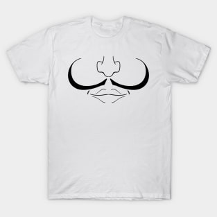 Salvador Dali Mustache - Face Mask T-Shirt